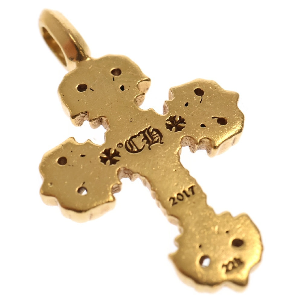 CHROME HEARTS(クロムハーツ) 22K FILIGREE TINY P/DIA タイニーフィリグリークロス PAVEダイヤ ペンダントトップ ゴールド