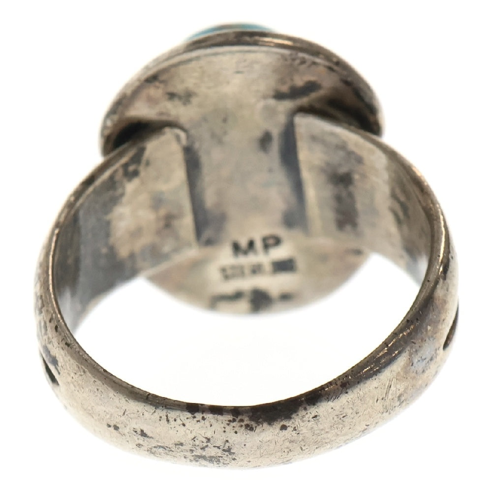 INDIAN JEWELRY(インディアンジュエリー) ナバホ族 Mike Perryマ イクペリーターコイズリング シルバー