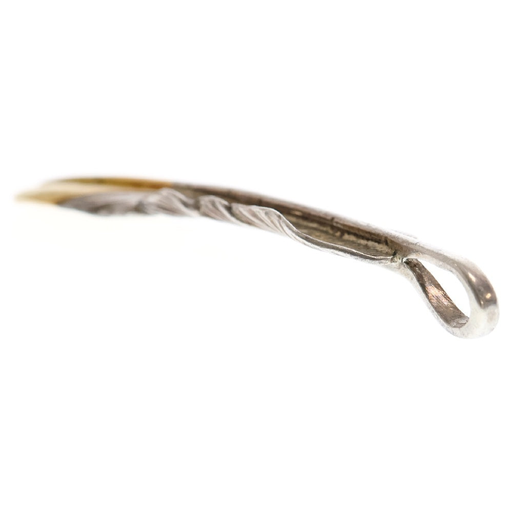 goro's(ゴローズ) 【現行】先金特大フェザー 左向き ネックレストップ シルバー/ゴールド