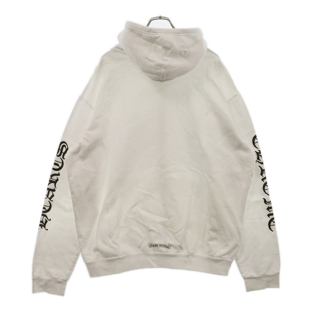CHROME HEARTS(クロムハーツ) SWTSHRT HD ZIP ロゴプリントダガージップスウェットパーカー