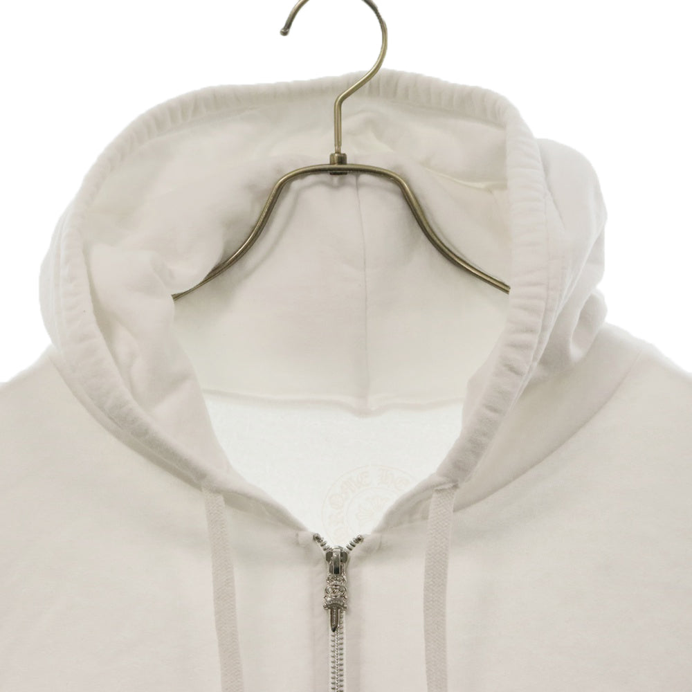 CHROME HEARTS(クロムハーツ) SWTSHRT HD ZIP ロゴプリントダガージップスウェットパーカー