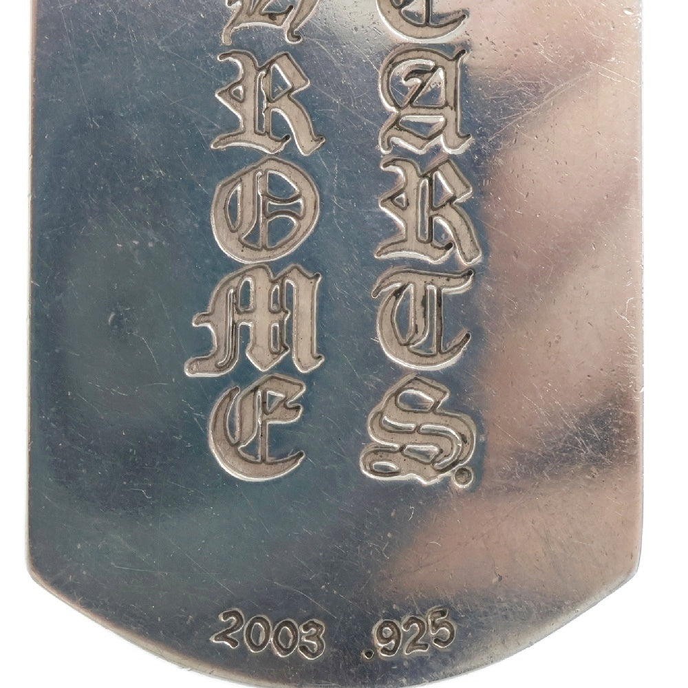 CHROME HEARTS(クロムハーツ) D/TAG LRG KYOUSKE HIMURO 氷室京介 ダガーラージドッグタグ ネックレストップ シルバー