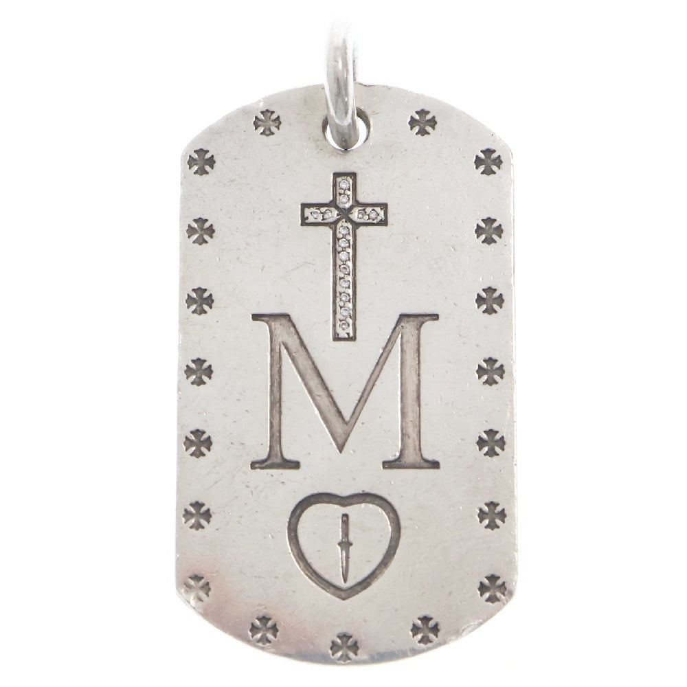 CHROME HEARTS(クロムハーツ) D TAG LRG MAPPLE THORPE メイプルソープドッグタグ ラージドッグタグネックレストップ PAVEアフターダイヤ