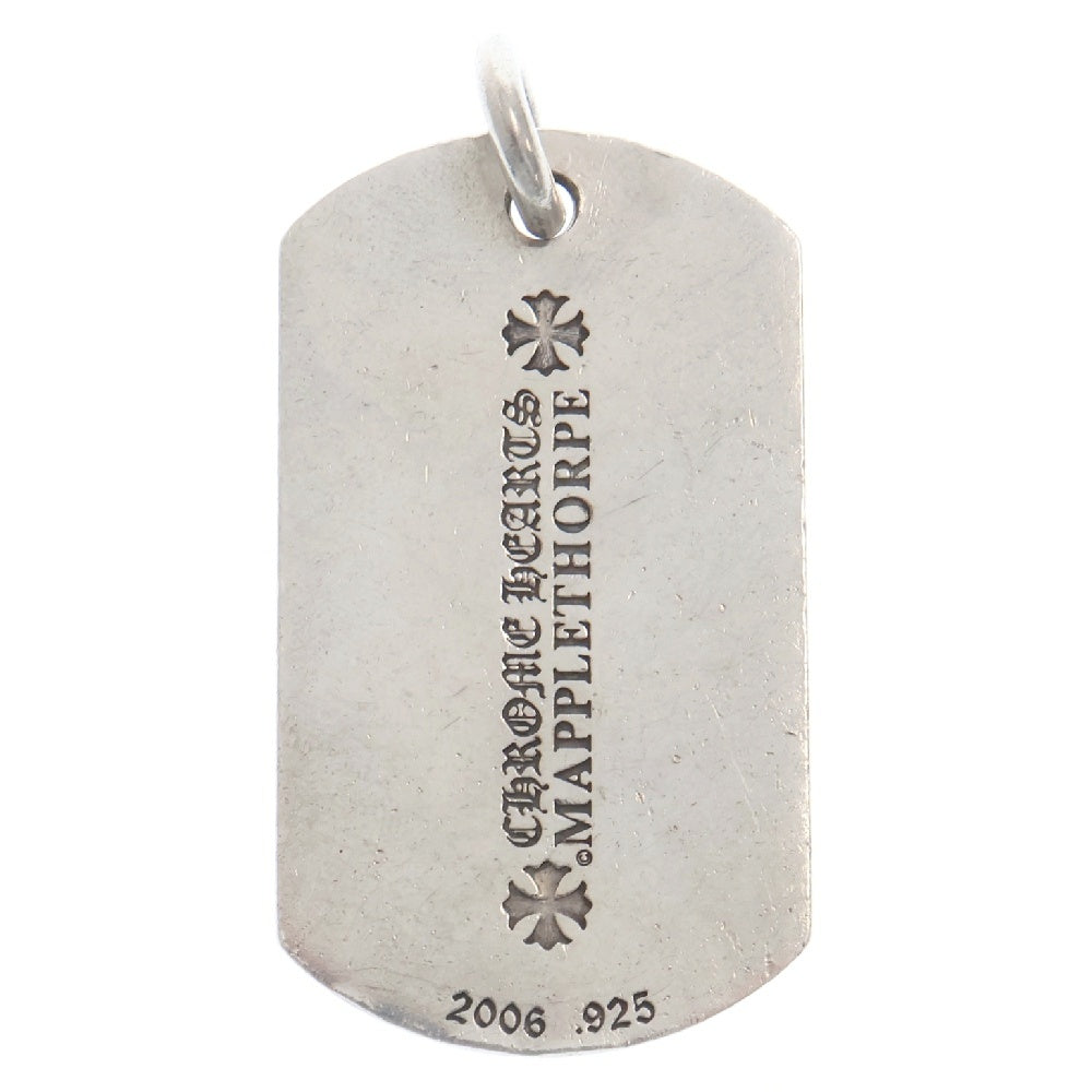 CHROME HEARTS(クロムハーツ) D TAG LRG MAPPLE THORPE メイプルソープドッグタグ ラージドッグタグネックレストップ PAVEアフターダイヤ