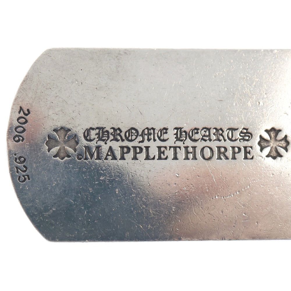 CHROME HEARTS(クロムハーツ) D TAG LRG MAPPLE THORPE メイプルソープドッグタグ ラージドッグタグネックレストップ PAVEアフターダイヤ