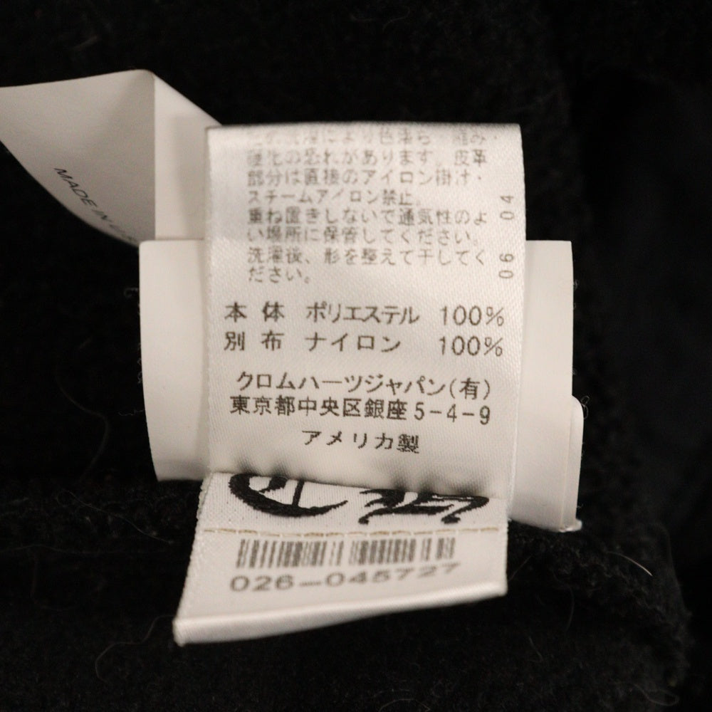 CHROME HEARTS(クロムハーツ) YNT U DETENT HDPL FLC クロスボールボタンフリースプルオーバーパーカー
