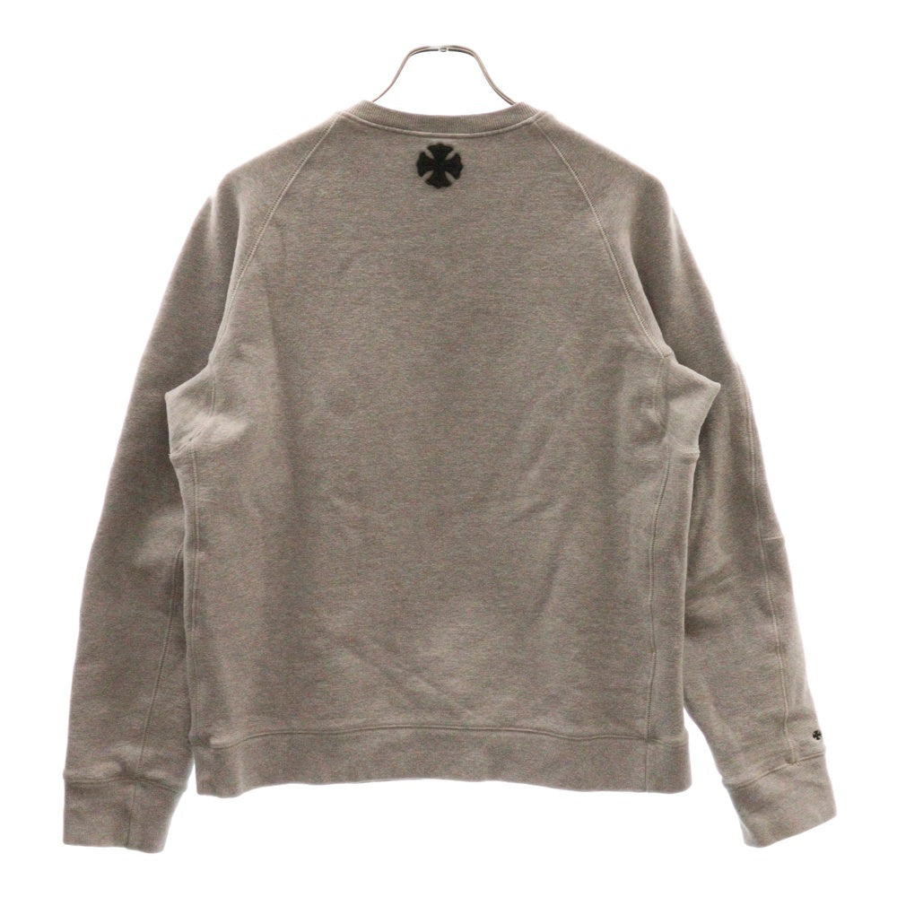 CHROME HEARTS(クロムハーツ) YNOT CHプラスパッチ装飾スウェットトレーナー グレー
