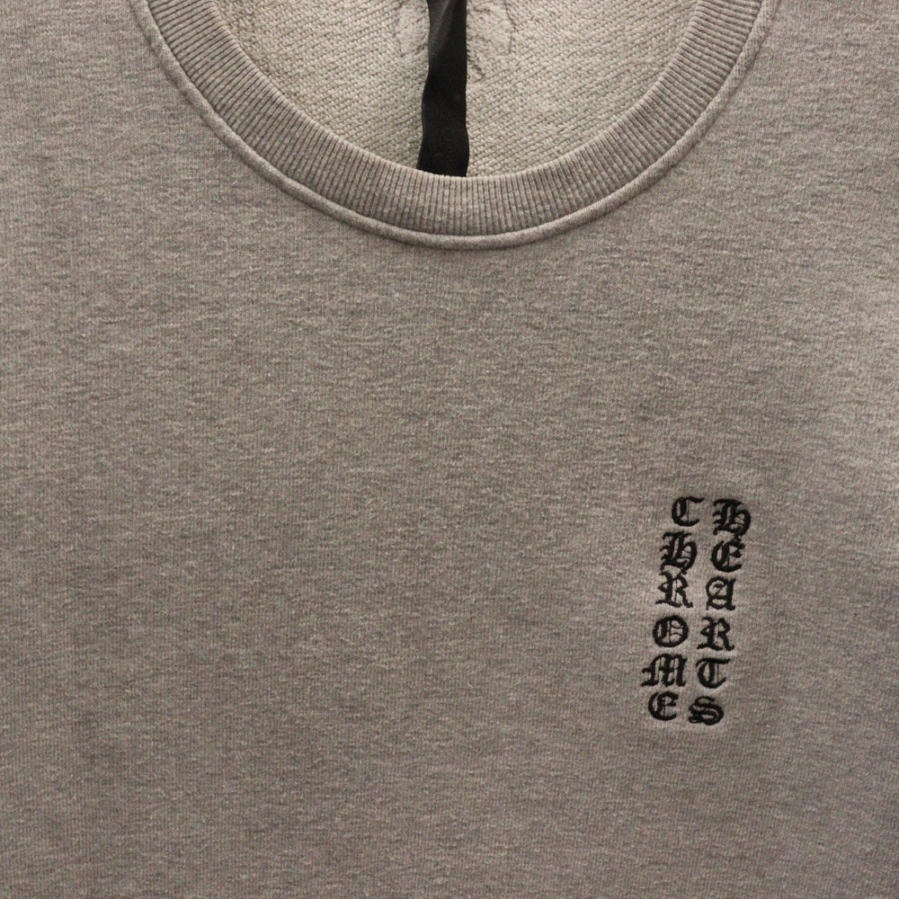 CHROME HEARTS(クロムハーツ) YNOT CHプラスパッチ装飾スウェットトレーナー グレー