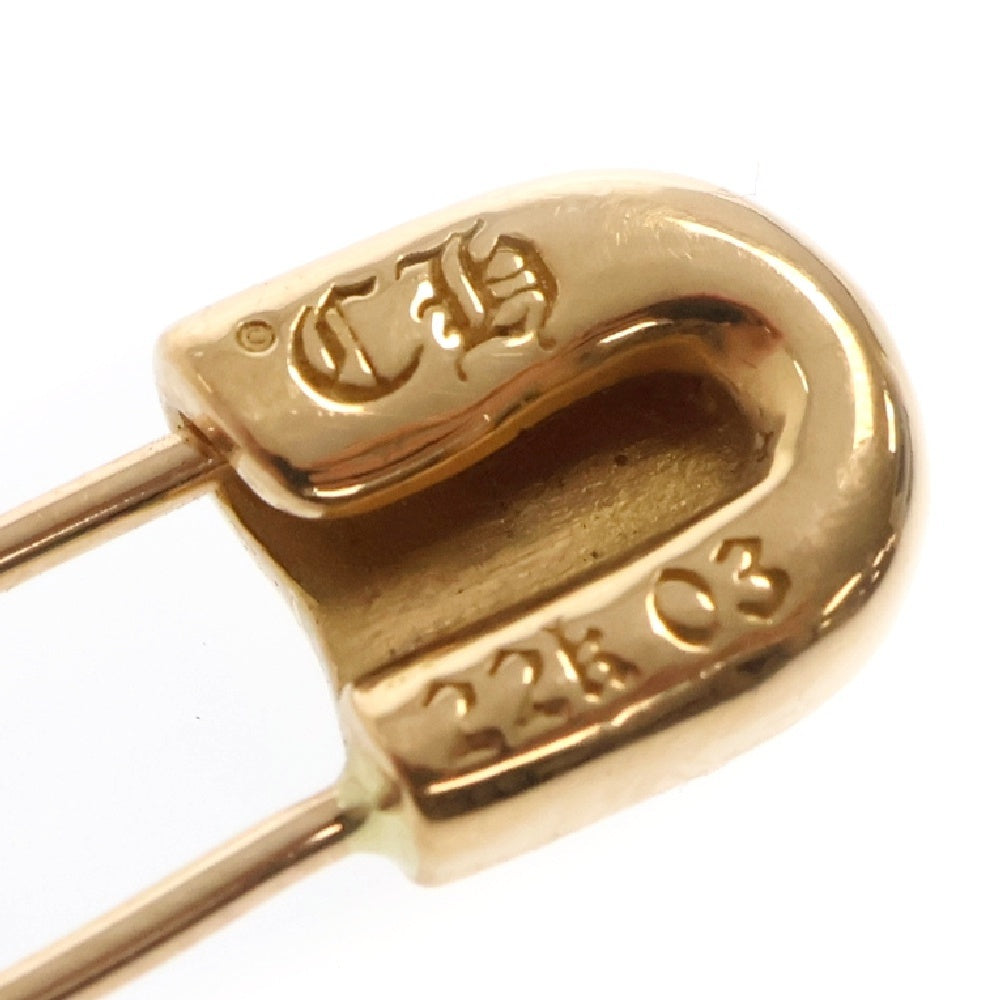 CHROME HEARTS(クロムハーツ) 22K ER SAFETY PIN CH PLS R 1DIA セーフティーピン 1ダイヤ ゴールドピアス