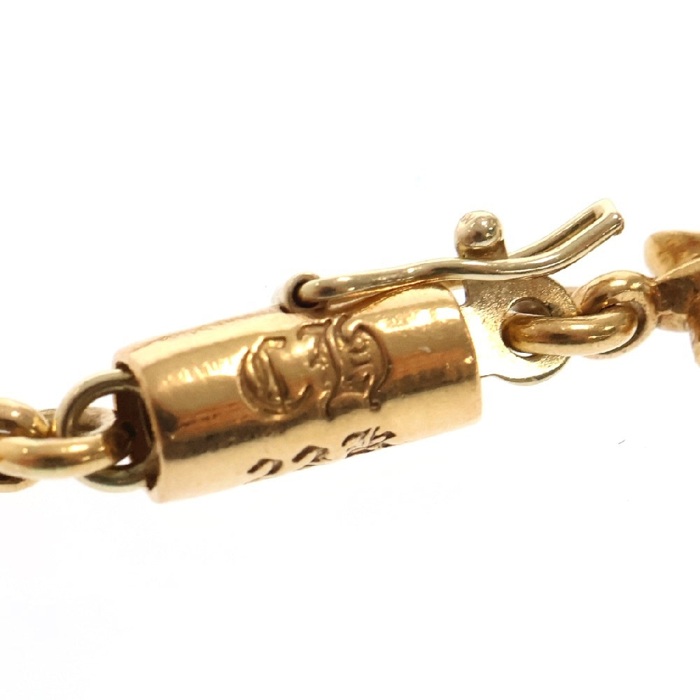 CHROME HEARTS(クロムハーツ) 22K TNY E CH PLS P/DIA タイニーE CHプラス ブレスレット PAVEダイヤ ゴールド BCA026