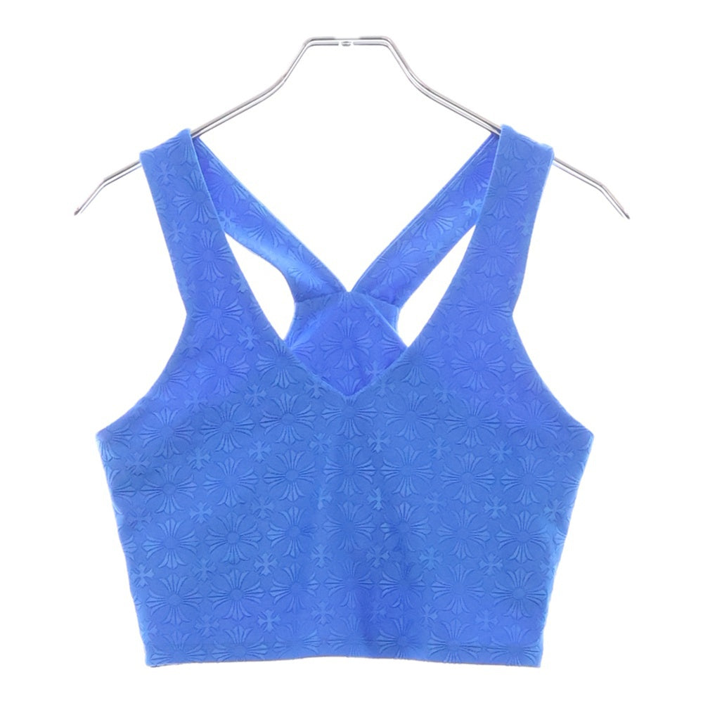 CHROME HEARTS(クロムハーツ) CHプラス総柄リブタンクトップ ブルー レディース