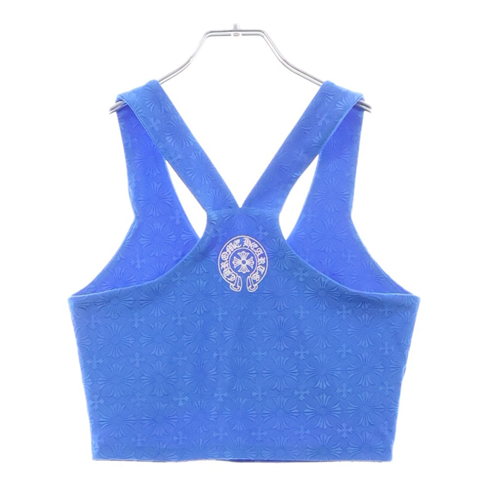 CHROME HEARTS(クロムハーツ) CHプラス総柄リブタンクトップ ブルー レディース