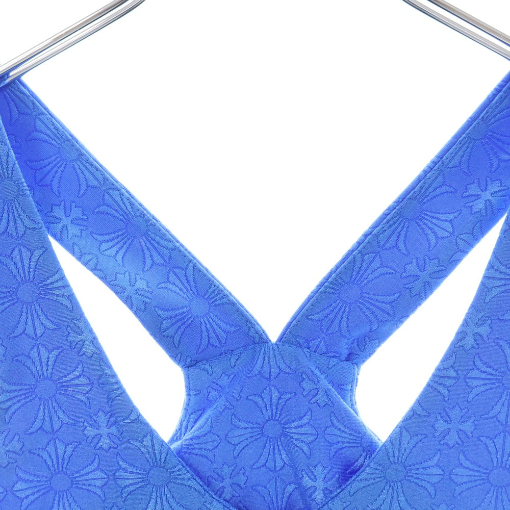 CHROME HEARTS(クロムハーツ) CHプラス総柄リブタンクトップ ブルー レディース