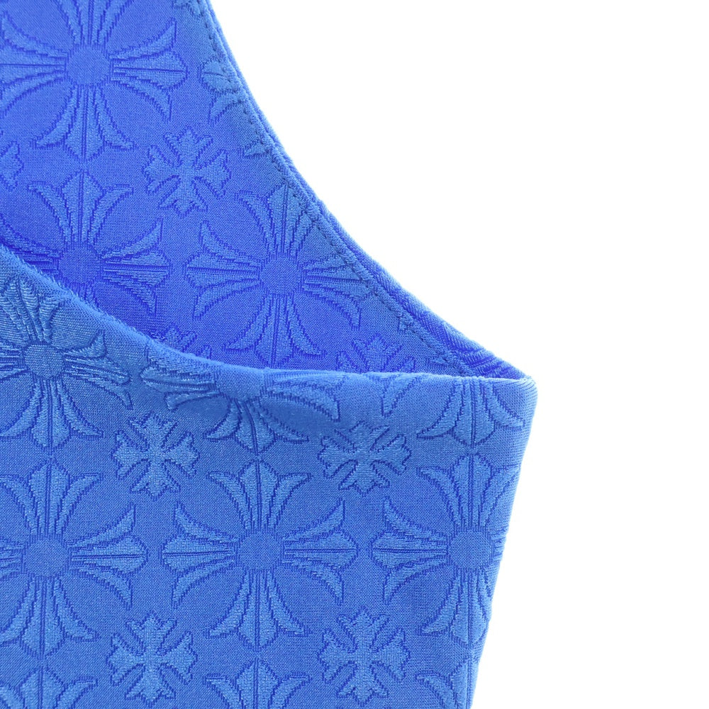 CHROME HEARTS(クロムハーツ) CHプラス総柄リブタンクトップ ブルー レディース