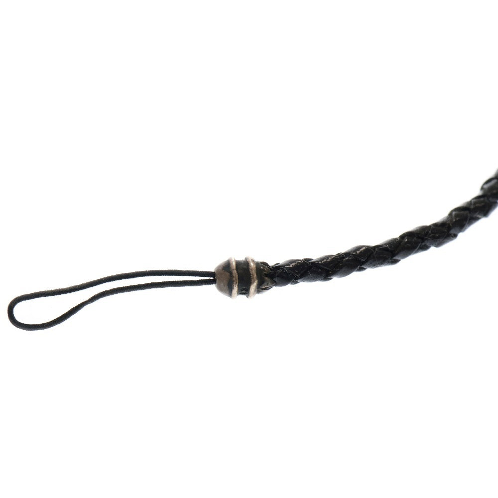 CHROME HEARTS(クロムハーツ) フォンストラップ ダガーチャーム付きレザー携帯ストラップ