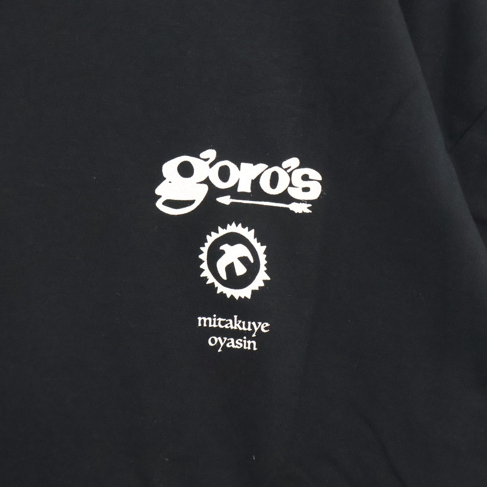 goro's(ゴローズ) mitakuye oyasin プリント ポケットTシャツ ブラック