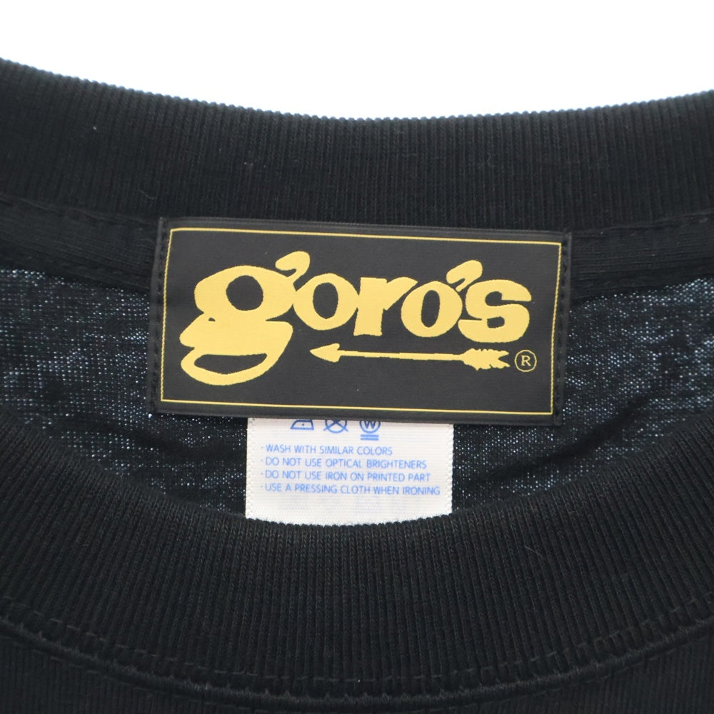 goro's(ゴローズ) mitakuye oyasin プリント ポケットTシャツ ブラック