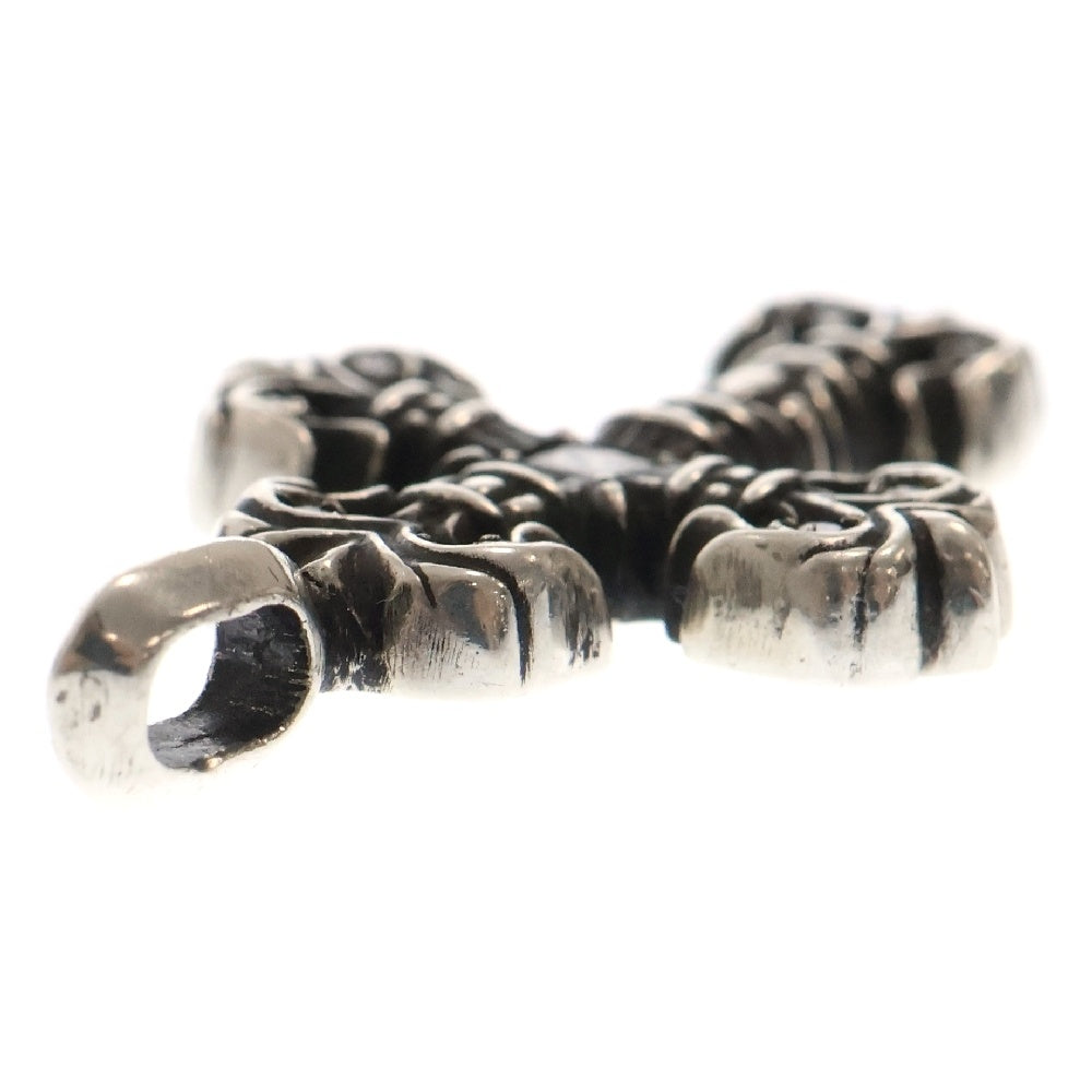 CHROME HEARTS(クロムハーツ) CHARM FILIGREE TINY P DMND タイニーフィリグリー PAVEダイヤ シルバーネックレストップ
