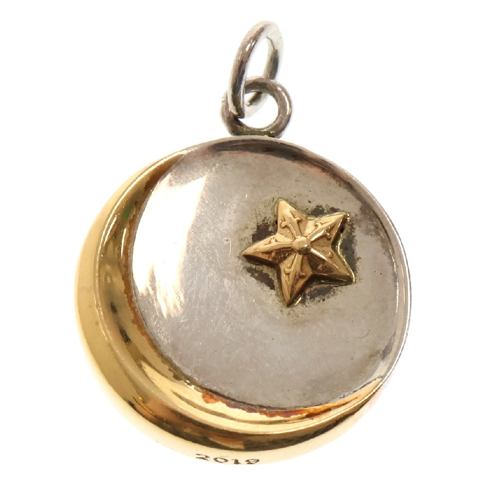 CHROME HEARTS(クロムハーツ) STAR CRESCENT スタークレセント シルバーゴールドコンビネックレストップ