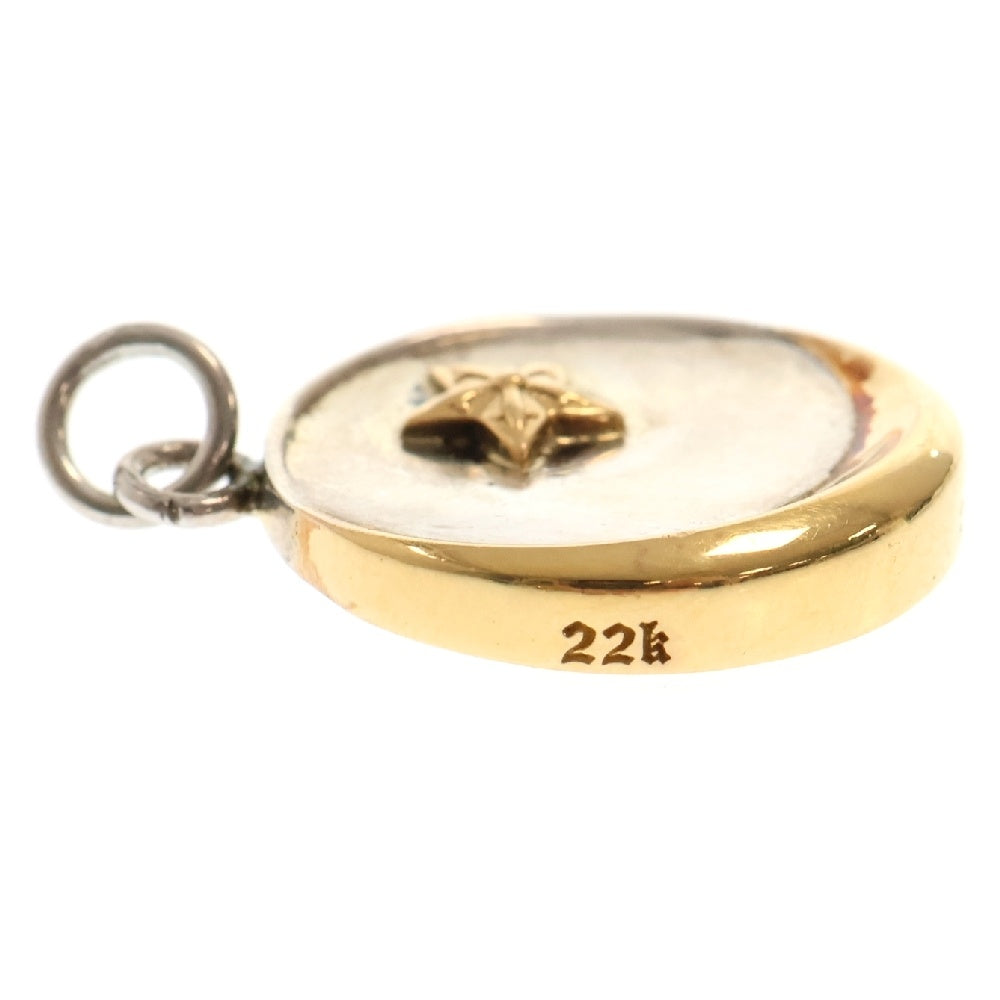 CHROME HEARTS(クロムハーツ) STAR CRESCENT スタークレセント シルバーゴールドコンビネックレストップ