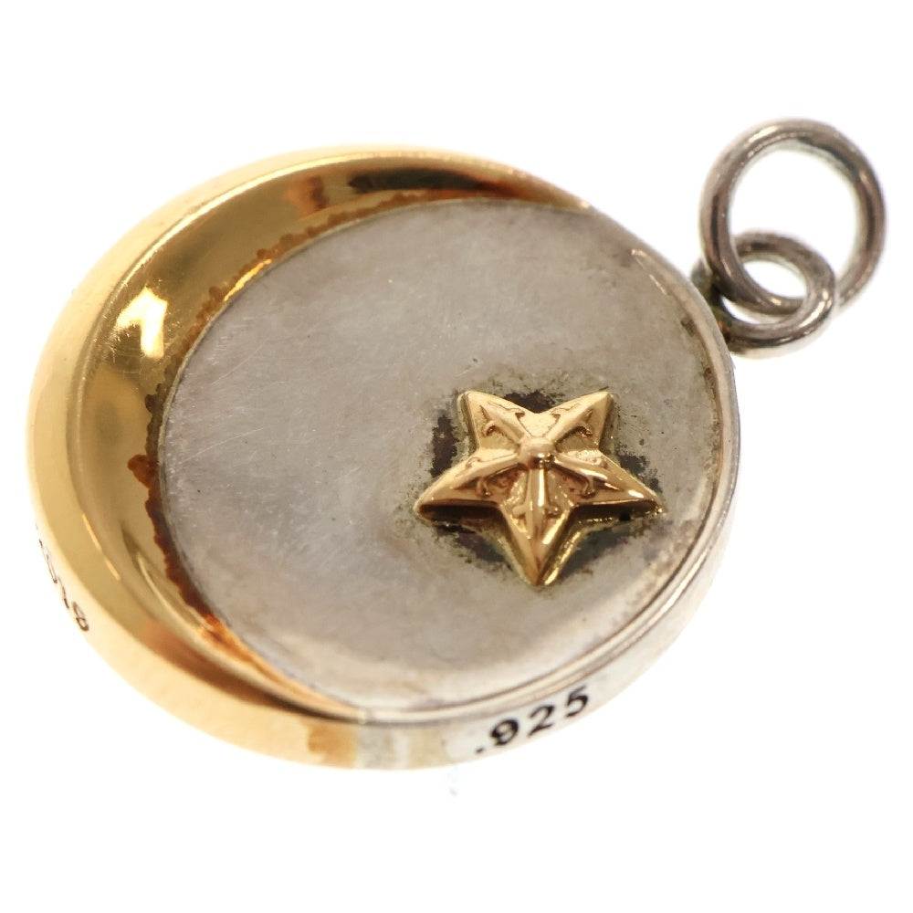 CHROME HEARTS(クロムハーツ) STAR CRESCENT スタークレセント シルバーゴールドコンビネックレストップ