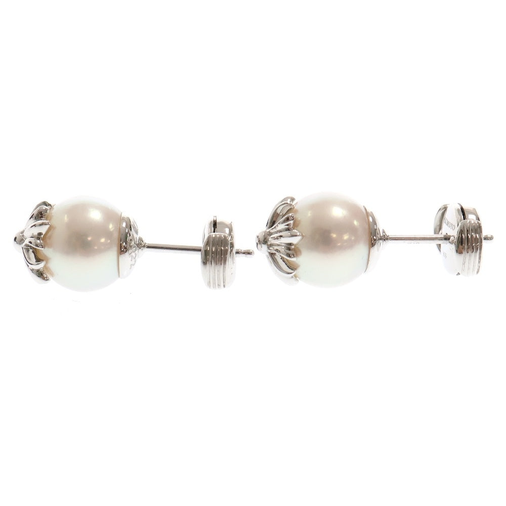 CHROME HEARTS(クロムハーツ) ×MIKIMOTO K18WG ミキモト CHプラスパールピアス ホワイトゴールド