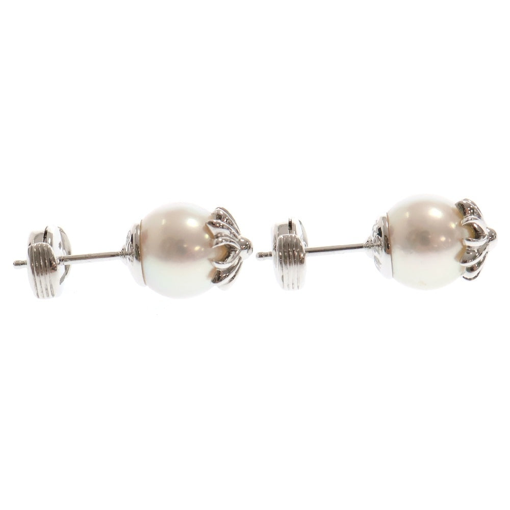 CHROME HEARTS(クロムハーツ) ×MIKIMOTO K18WG ミキモト CHプラスパールピアス ホワイトゴールド