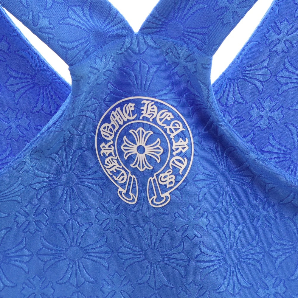 CHROME HEARTS(クロムハーツ) CHプラス総柄リブタンクトップ ブルー レディース