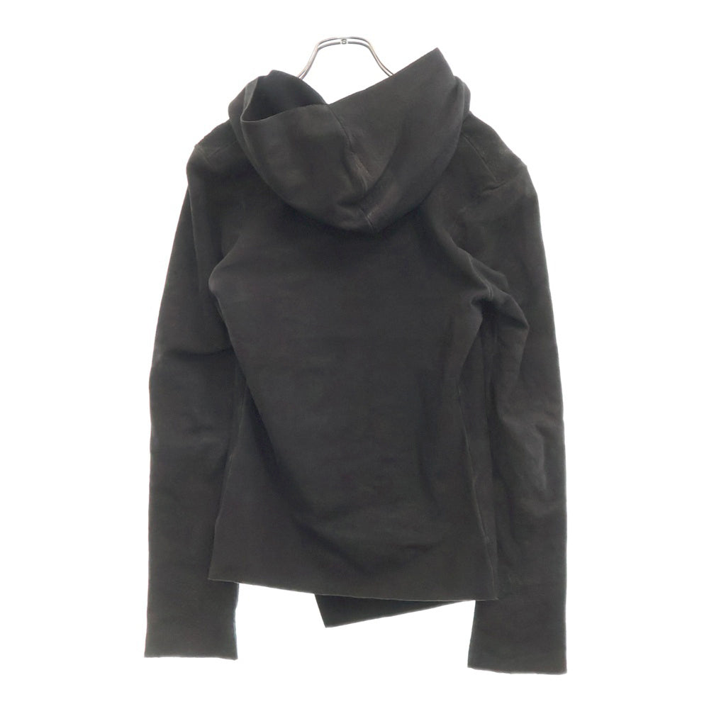 CHROME HEARTS(クロムハーツ) 裏地カシミヤクロスボールボタンレザー変形パーカー ジャケット レディース