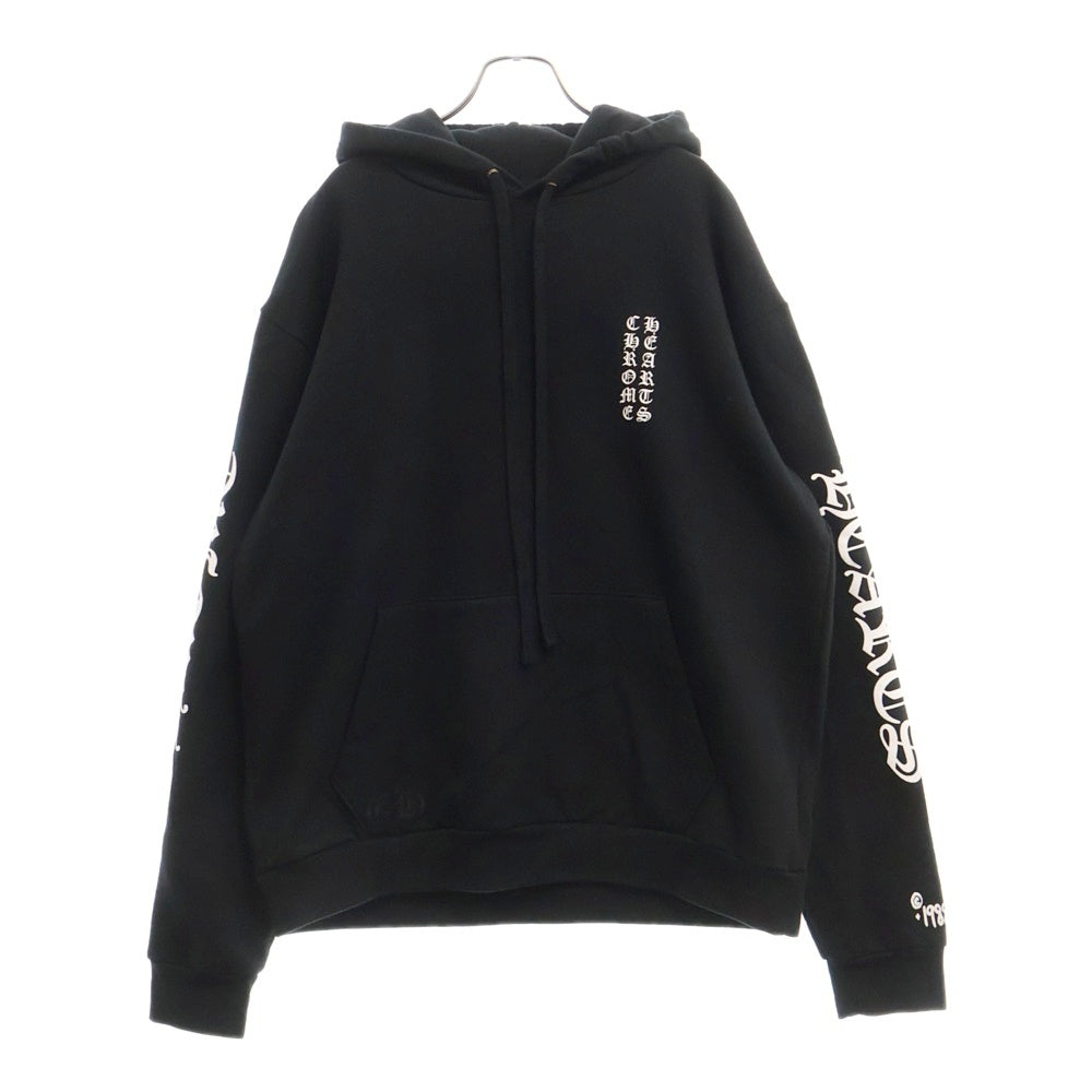 CHROME HEARTS(クロムハーツ) SWTSHRT PLVR 袖ロゴプリントプルオーバーパーカー