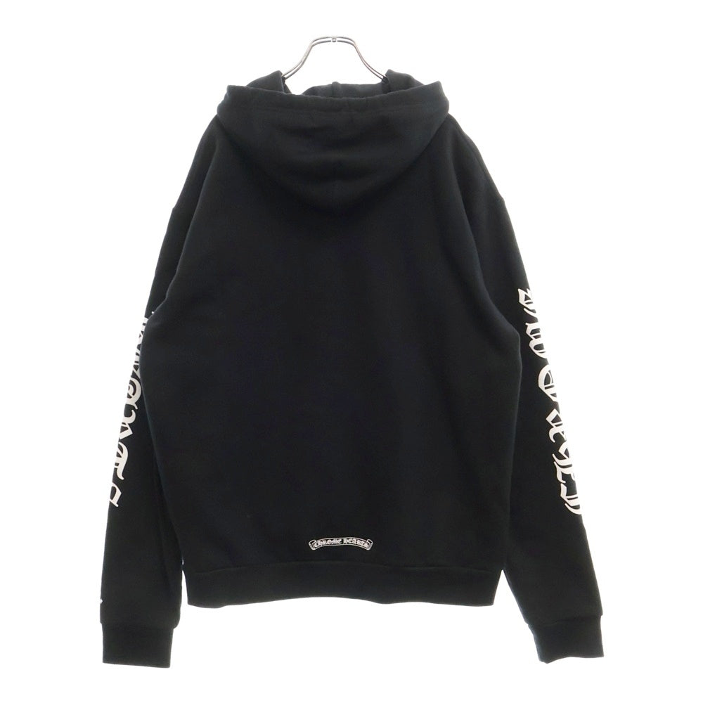 CHROME HEARTS(クロムハーツ) SWTSHRT PLVR 袖ロゴプリントプルオーバーパーカー