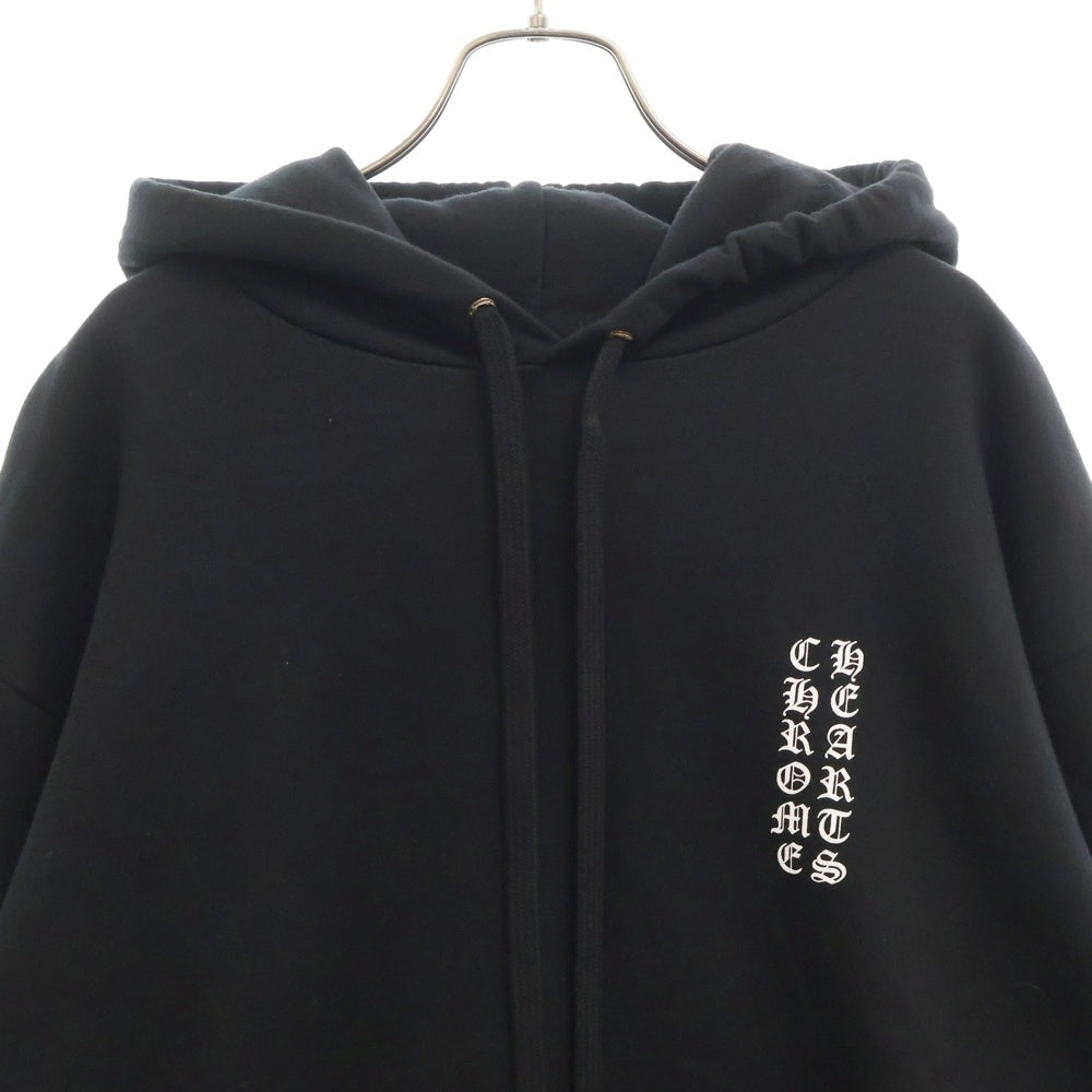 CHROME HEARTS(クロムハーツ) SWTSHRT PLVR 袖ロゴプリントプルオーバーパーカー
