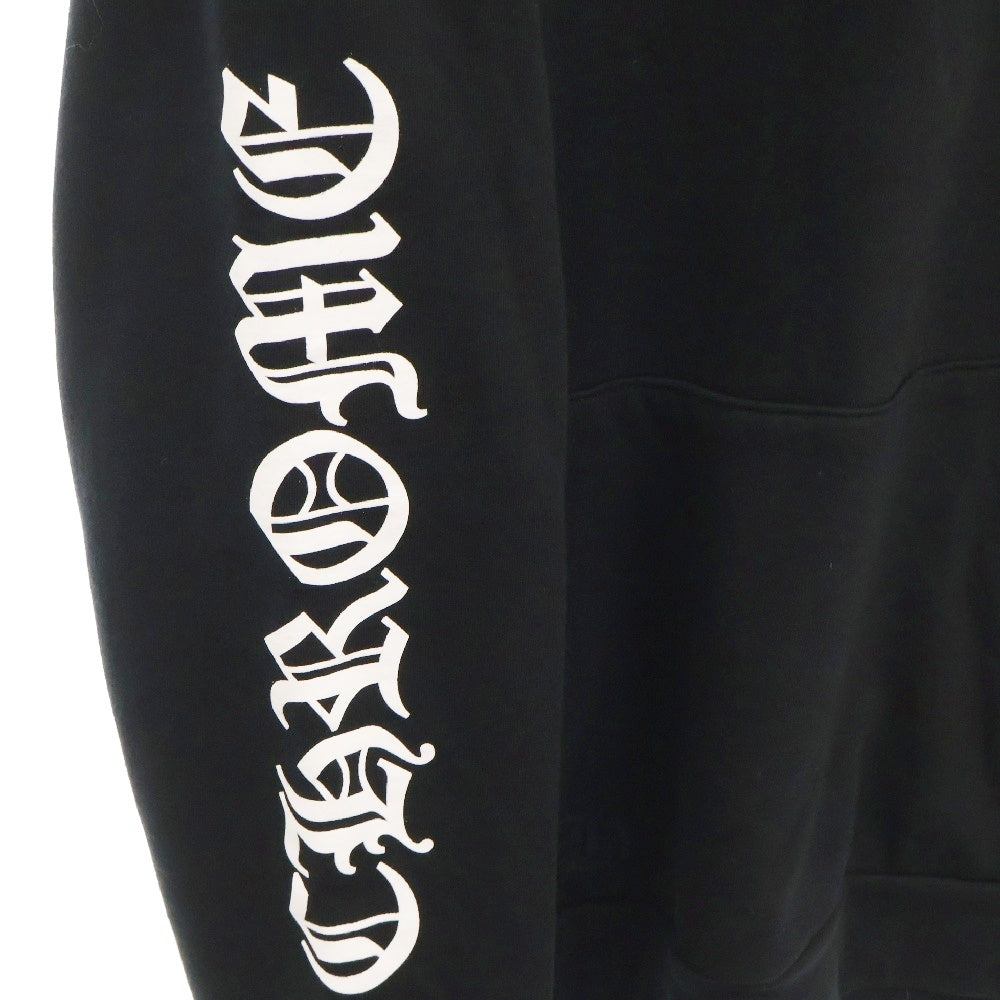 CHROME HEARTS(クロムハーツ) SWTSHRT PLVR 袖ロゴプリントプルオーバーパーカー