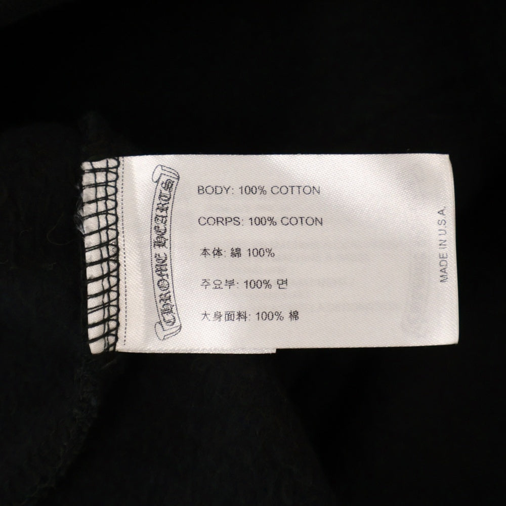CHROME HEARTS(クロムハーツ) SWTSHRT PLVR 袖ロゴプリントプルオーバーパーカー