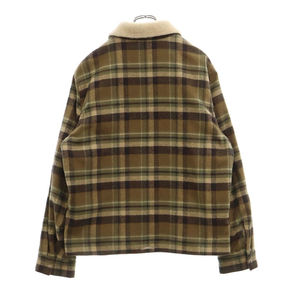 CHROME HEARTS(クロムハーツ) U BLACK SHEEP PLD ジップアップムートンチェック柄ブルゾン ジャケット