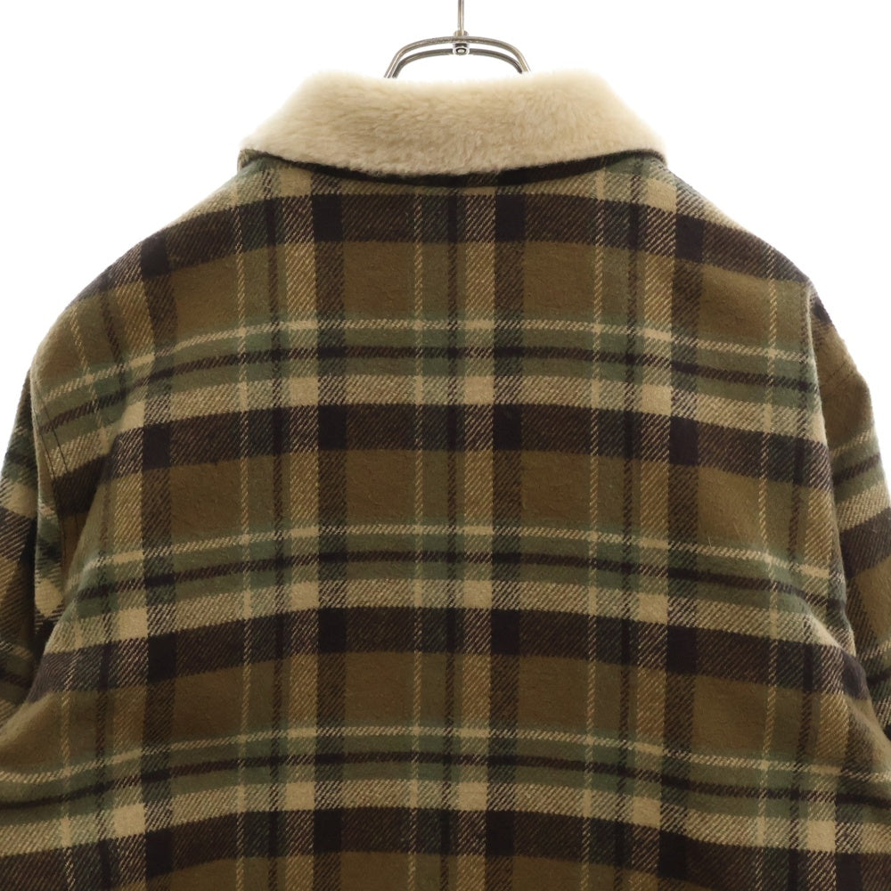 CHROME HEARTS(クロムハーツ) U BLACK SHEEP PLD ジップアップムートンチェック柄ブルゾン ジャケット