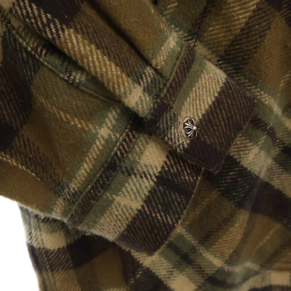 CHROME HEARTS(クロムハーツ) U BLACK SHEEP PLD ジップアップムートンチェック柄ブルゾン ジャケット