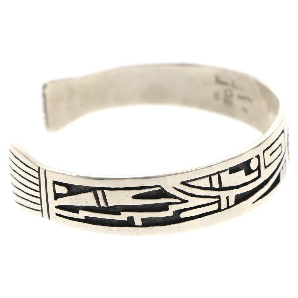 INDIAN JEWELRY(インディアンジュエリー) ホピ族 Jason Takala ジェイソンタカラ サンフェイス 14K オーバーレイバングル