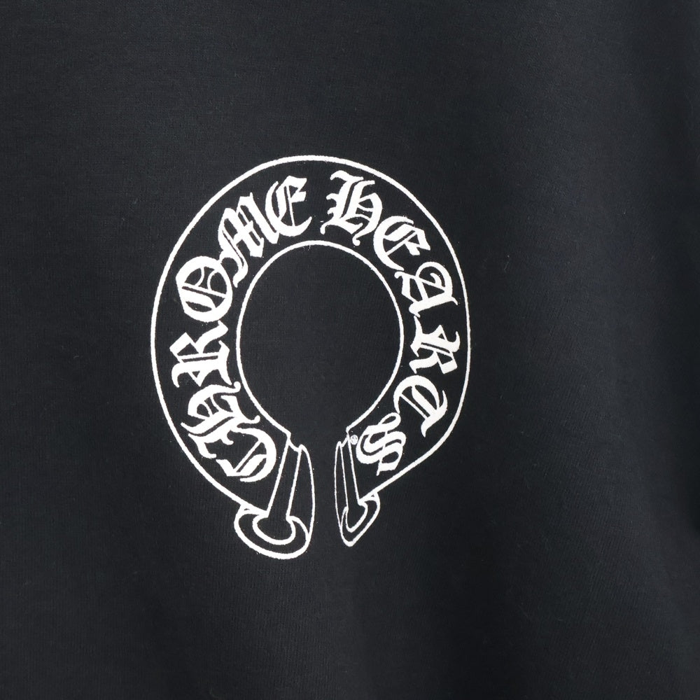 CHROME HEARTS(クロムハーツ) SWTSHRT PLVR バックホースシュー袖フローラルプリントスウェット