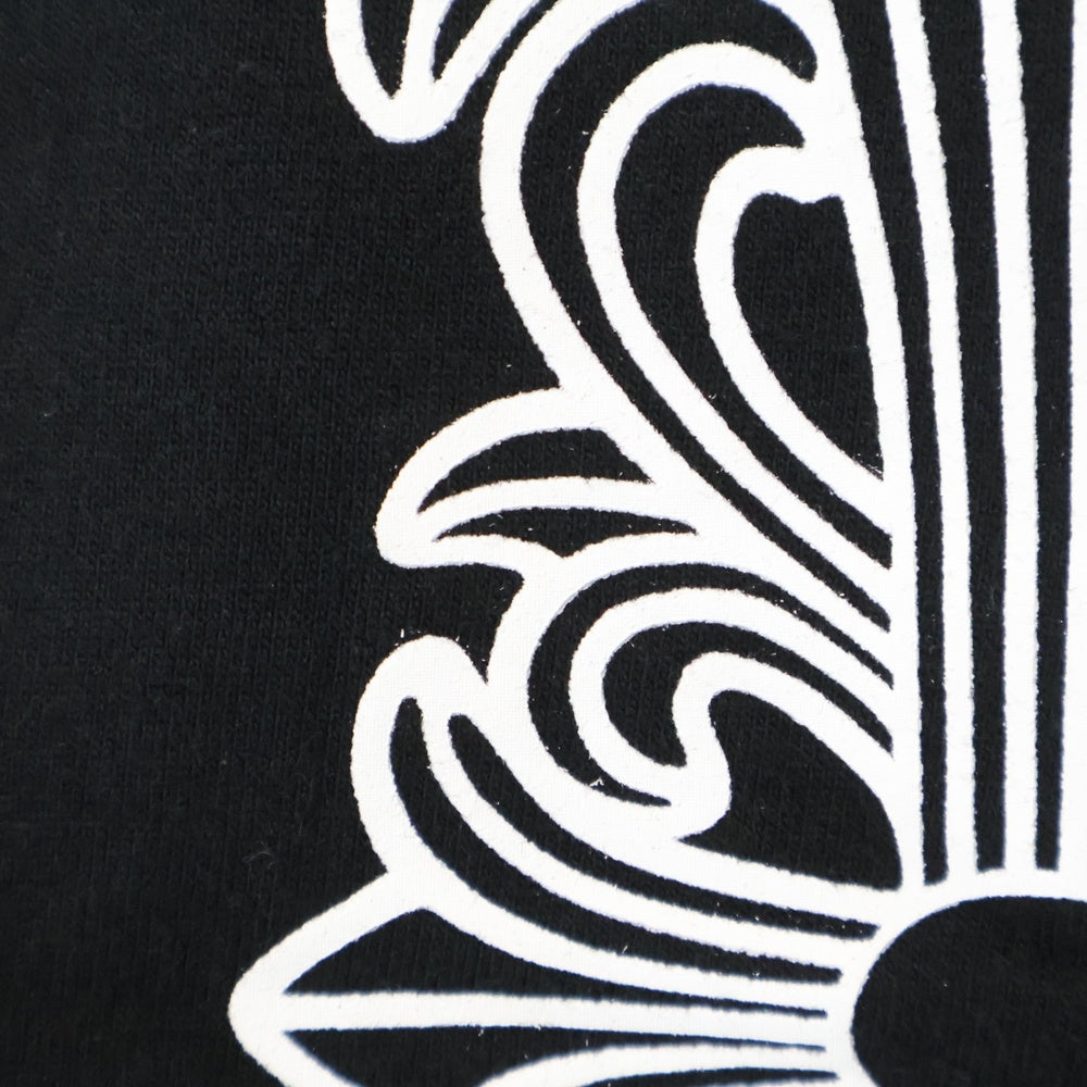 CHROME HEARTS(クロムハーツ) SWTSHRT PLVR バックホースシュー袖フローラルプリントスウェット
