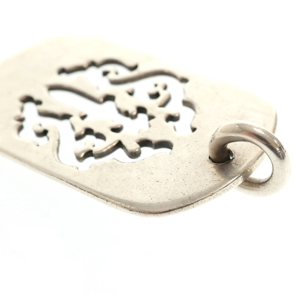CHROME HEARTS(クロムハーツ) D TAG LRG DAGGER ヴァインダガーカットアウトドッグタグ ラージ ペンダントトップ シルバー BCA240