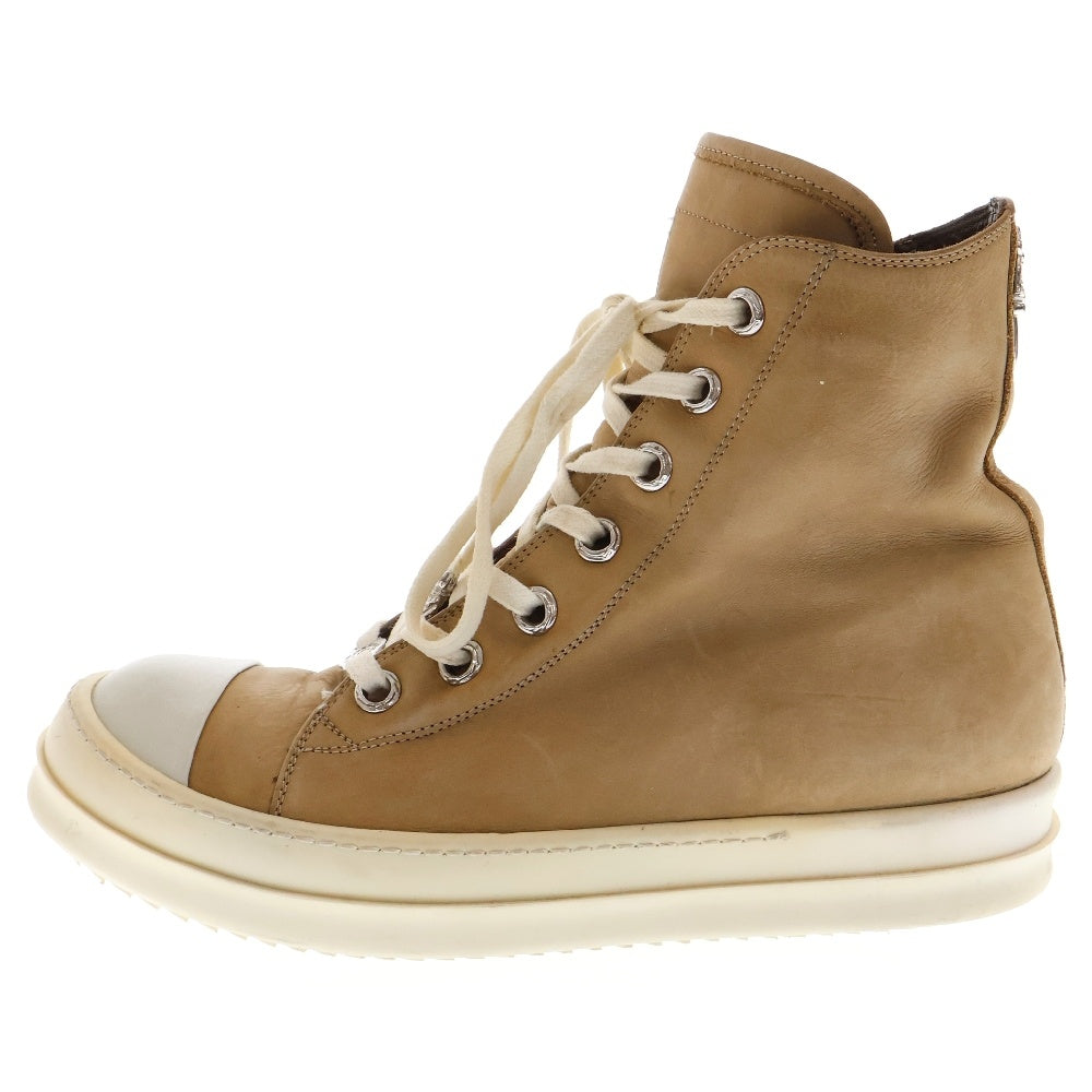 CHROME HEARTS(クロムハーツ) ×リックオウエンス Rick Owens RAMONES ラモーンズ シルバー装飾レザーハイカットスニーカー