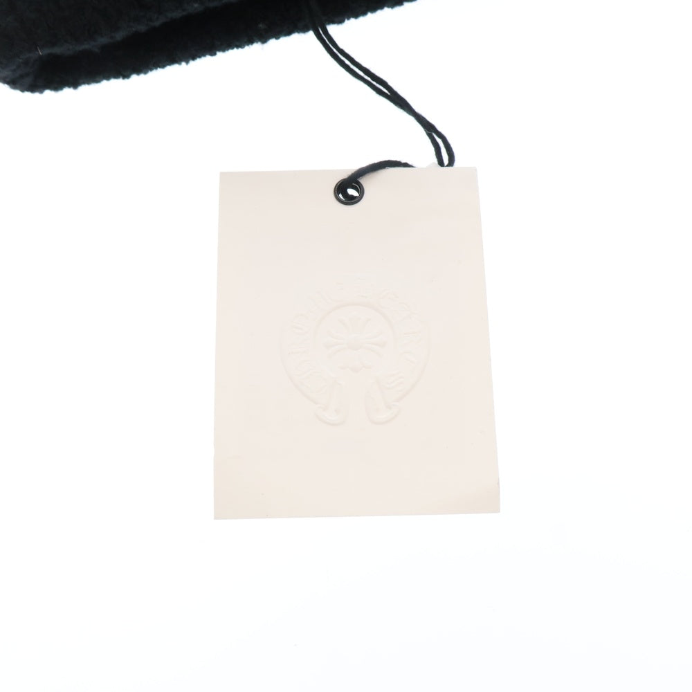 CHROME HEARTS(クロムハーツ) BADDA BING ハラコクロスパッチ付きビーニー ニットキャップ 帽子