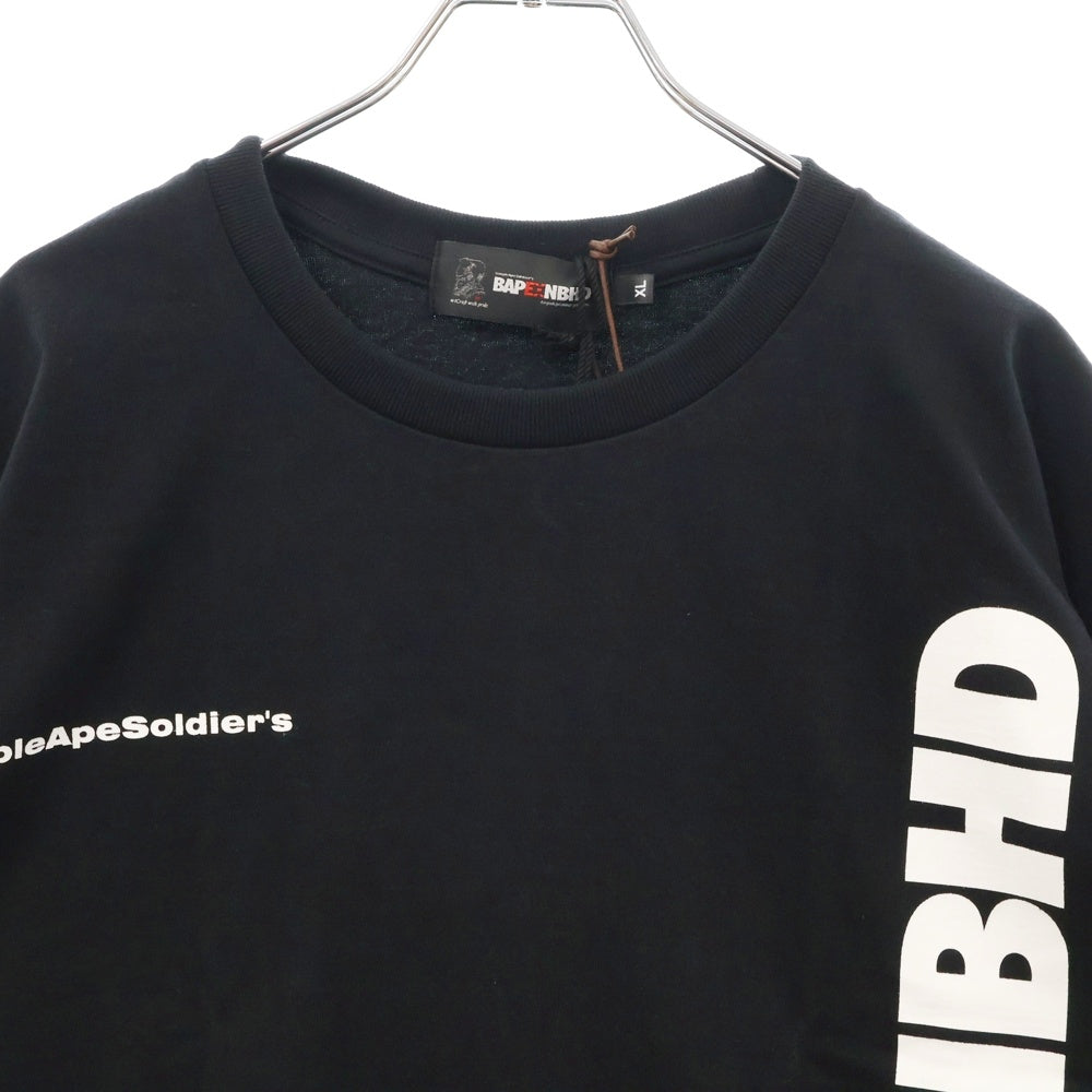 A BATHING APE(アベイシングエイプ) ×NEIGHBORHOOD ネイバーフッド ロゴプリント半袖Tシャツ カットソー 1K73109914