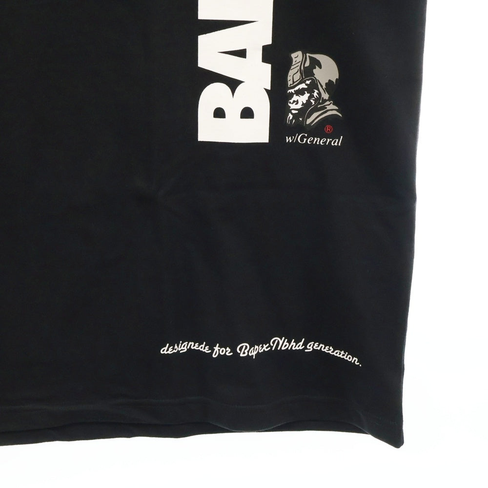 A BATHING APE(アベイシングエイプ) ×NEIGHBORHOOD ネイバーフッド ロゴプリント半袖Tシャツ カットソー 1K73109914