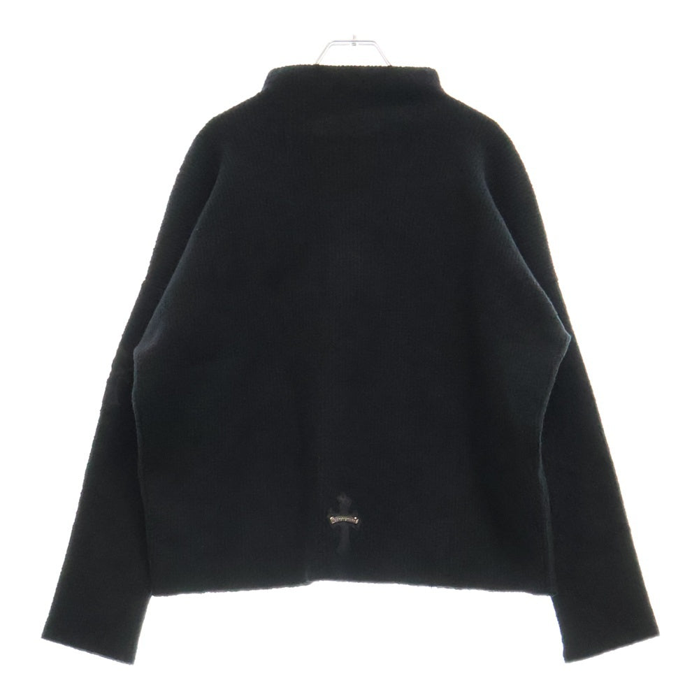 CHROME HEARTS(クロムハーツ) ハラコクロスパッチハイネックカシミアニット セーター