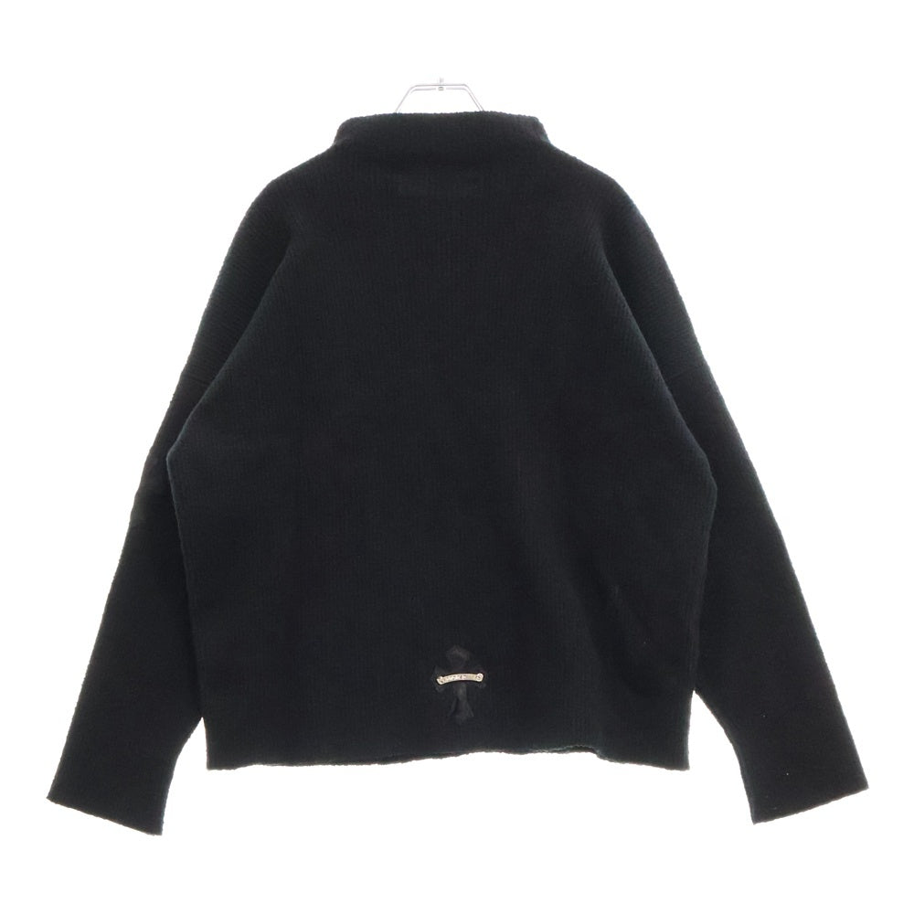 CHROME HEARTS(クロムハーツ) ハラコクロスパッチハイネックカシミアニット セーター