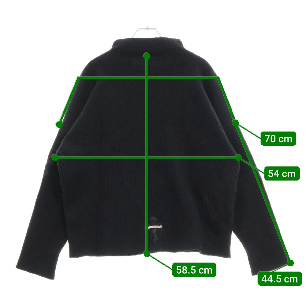 CHROME HEARTS(クロムハーツ) ハラコクロスパッチハイネック ニット セーター