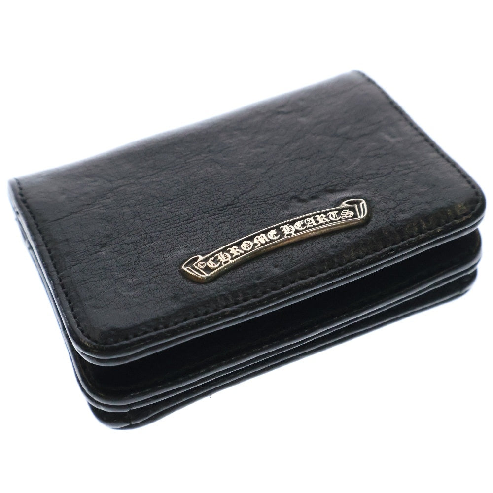 CHROME HEARTS(クロムハーツ) CRD CSE3PKTWDV1 アーチロゴプレート3ポケットレザーカードケース