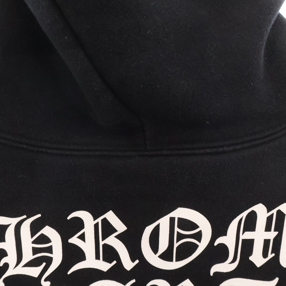 CHROME HEARTS(クロムハーツ) SWTSHRT HD ZIP バックプリント 裏地サーマル ダガージップパーカー ブラック